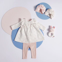 Peluche hochet lapin rose...