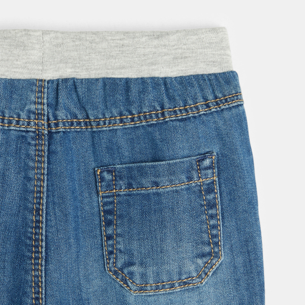Short en jean bleu bébé garçon