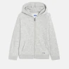 Sweat zippé à capuche gris garçon