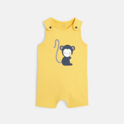 Monkey romper with suspenders