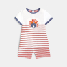 Dinosaur striped playsuit