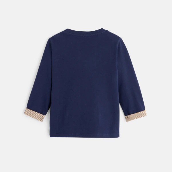 T-shirt animal bleu bébé garçon
