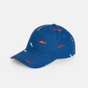 Casquette enfant imprimée bleue garçon