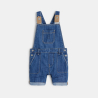 Short denim overalls