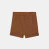 Short molleton marron bébé garçon