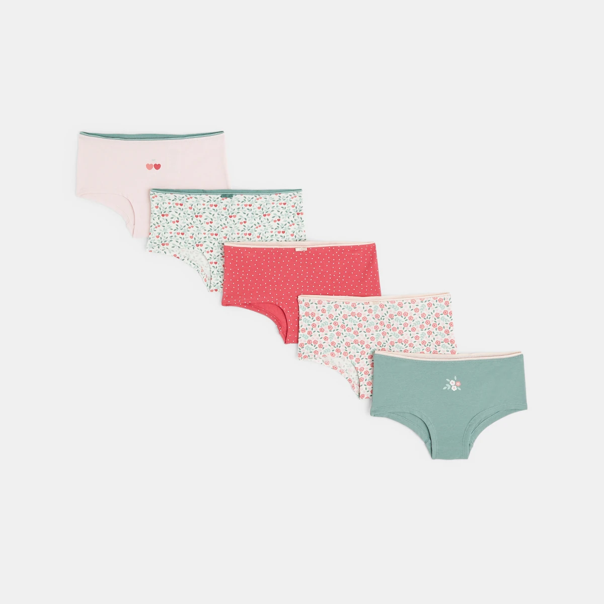 Girls' print underwear (5-pack)