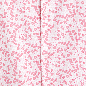 Combi courte fleurie rose bébé fille