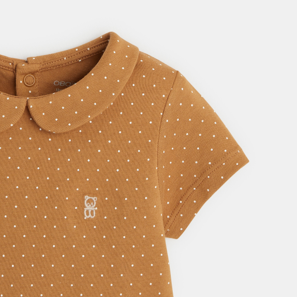 T-shirt petit col (lot de 3) rose bébé fille