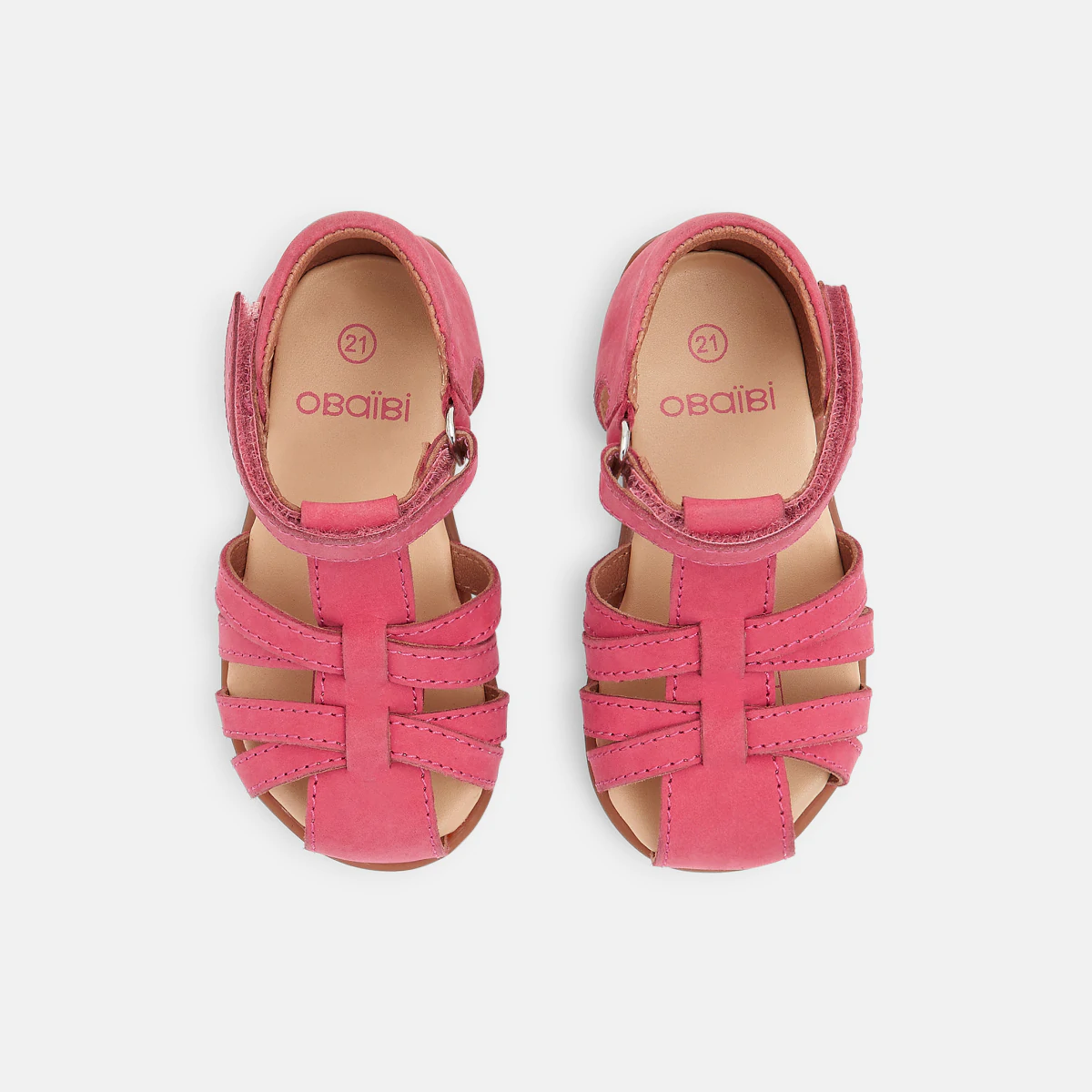 Leather first walking sandals