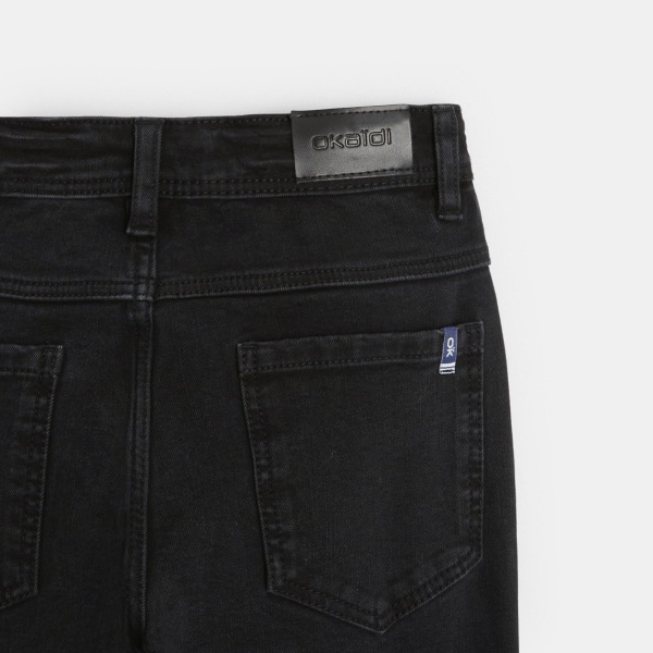 Jean skinny bi-stretch à effet délavé garçon