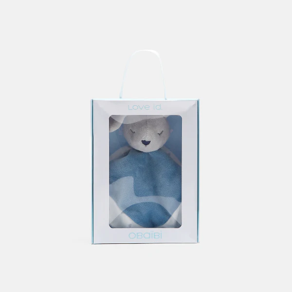 Flat rabbit cuddly toy and gift box