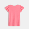 Ruffled short-sleeved T-shirt