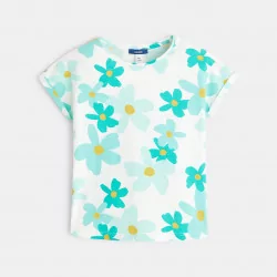 T-shirt with big flowers