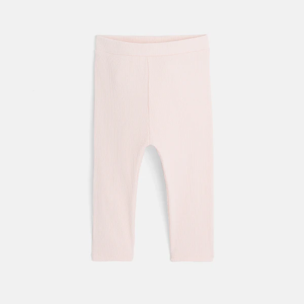 Plain-colored knit leggings