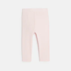 Plain-colored knit leggings