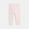 Legging uni rose bébé fille