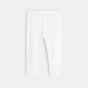 Legging uni blanc bébé fille