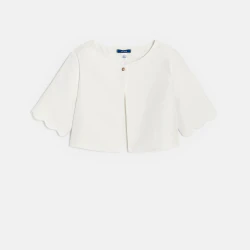 Girl's ecru bolero jacket