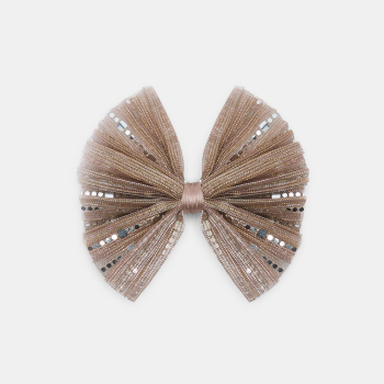 Barrette nœud papillon irisé Fille