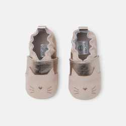 Baby girl's pink leather...