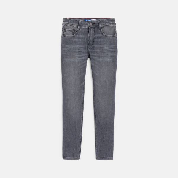 Boy's grey slim-fit jeans