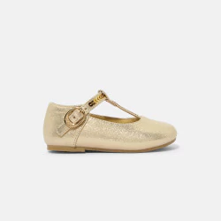 Baby girl's sparkly ballet flats with strap