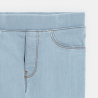 Girl's blue distressed jeggings