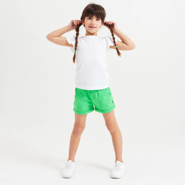 Plain-colored jersey shorts