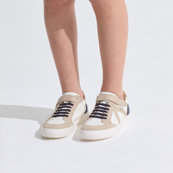 Baskets street basses beige garçon