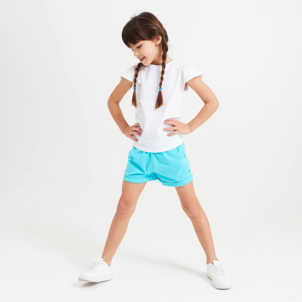 Plain-colored jersey shorts