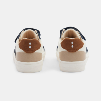 Boy's low-top beige streetwear trainers