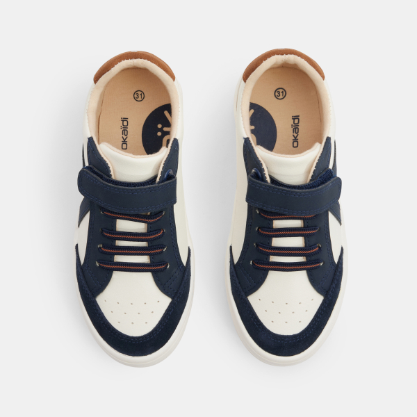 Baskets street basses bleu garçon