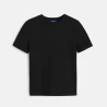 Girls basic plain black T-shirt