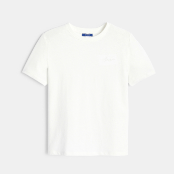 Girls basic plain white T-shirt