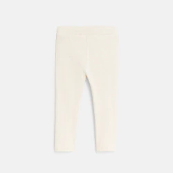 Baby girl's plain beige leggings