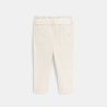 Baby girl's beige high rise trousers