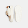 Baby boy's beige low-top leather trainers