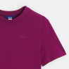 T-shirt basique uni violet grenat Fille