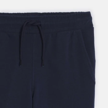 Jogging en molleton light uni marine Garçon