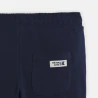 Jogging en molleton light uni marine Garçon