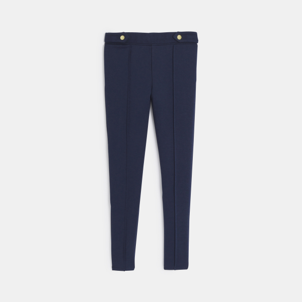 Girl's chic blue Milano jersey jeggings