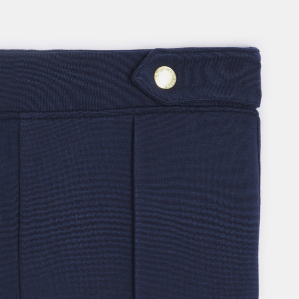 Girl's chic blue Milano jersey jeggings