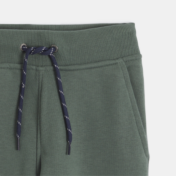 Baby boy's green fleece joggers