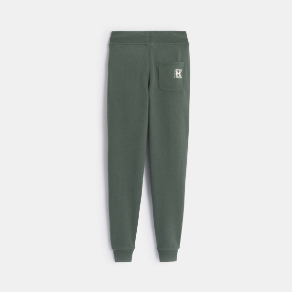 Pantalon de jogging en molleton vert garçon
