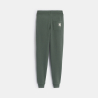 Baby boy's green fleece joggers