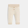 Pull et pantalon maille tricot beige bébé fille