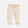 Pull et pantalon maille tricot beige bébé fille