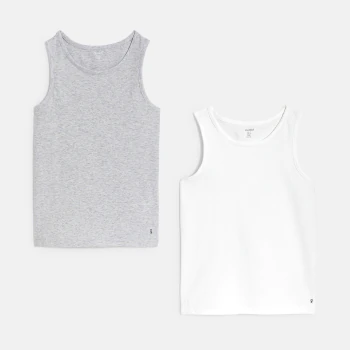 Boy's cotton vests (set of 2)