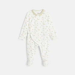 Dors-bien velours étoiles beige bébé garçon