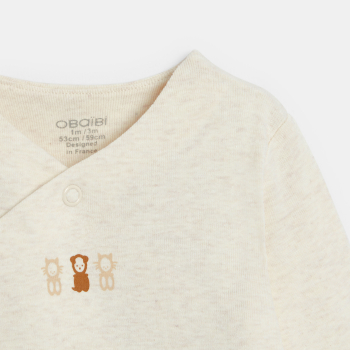 Unisex baby green stars bodysuit (set of 2)